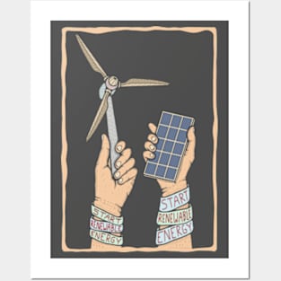 Start Renewable Energy Posters and Art